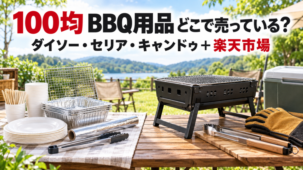 100均のBBQ用品と楽天市場で比較したい耐久用品