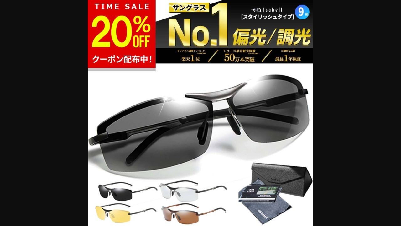 Isabell スタイリッシュタイプのサングラス